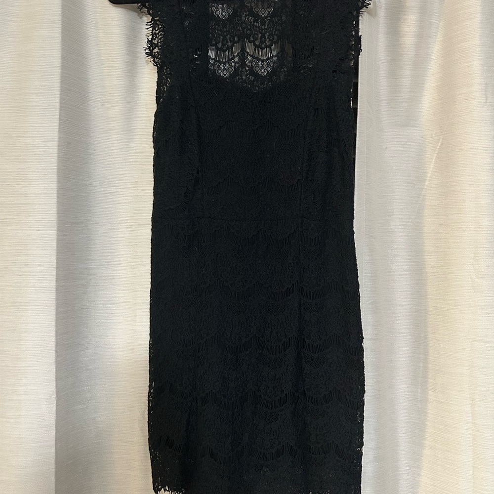 Free People Black Lace Mini Dress